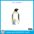 Mãe, pequeno, pinguim, giftware, cerâmico, jarro